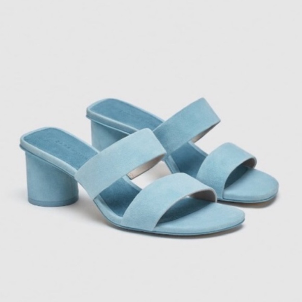 Zara mules worn twice size 38=7.5 blue